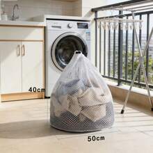 30 X 40 Cm Laundry Mesh Bag With Drawstring Stopper, Delicate Wash Bag To Prevent Clothing Deformation - Multicolor - View 4