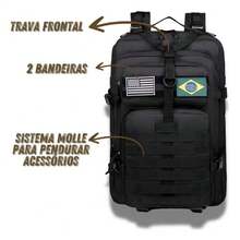 Large 50L Reinforced Waterproof Tactical Military Backpack - Khaki - View 4