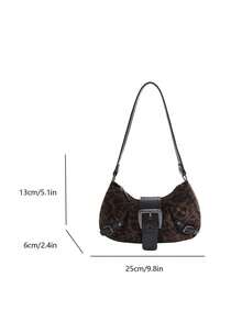1 chiếc túi xách nữ phong cách retro moto punk đính đinh tán, dây đeo vai điều chỉnh được, dung tích lớn, chất liệu giả da mềm mại, màu gradient, thích hợp cho công sở, đi làm, hẹn hò, dự tiệc. - Cà phê - Xem 6