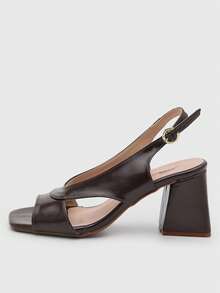 Women's Sandal Atalia Shoes Madrid Slingback Open Elegant - Dark Grey - View 14