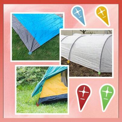 4个创意户外沙滩巾夹，塑料材质，适用于家庭、户外野餐、露营，可牢固固定毛巾和床单。