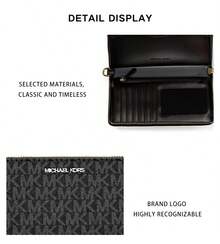 Michael Kors Jet Set Printed Ladies' Wallet 35F8STVW9B BLACK - 黑色35F8STVW9B BLACK - 查看 6