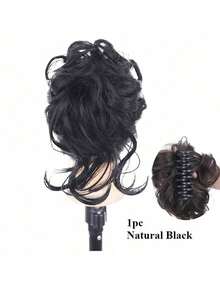 1 chiếc kẹp tóc nhiều ngạnh dùng cho búi tóc, kiểu tóc búi cao, phụ kiện tóc mùa hè, kẹp tóc đi biển, kẹp tóc du lịch. - màu đen - Xem 12