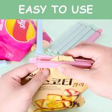 Sealing Clips, Food Preservation Clips, Tea, Milk Powder, Kitchen Food Bag Clips, Plastic Food Clips, Wedding Party Gift Bags - Multicolor - View 9