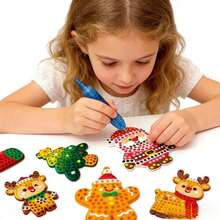 儿童手工创意玩具、学前教育玩具、3D钻石画套装、公主主题DIY手工套装、亲子互动益智游戏 - 彩色 - 查看 3