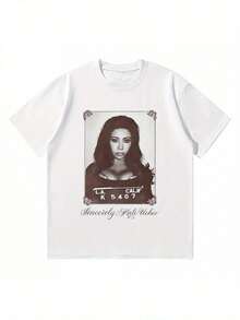 Camisetas con Foto Sinceramente Fashion 2025, Camiseta Vintage con Estampado Gráfico, Camiseta Y2K, Diseño Estético Superior, Unisex, Chic - Blanco - Ver 2