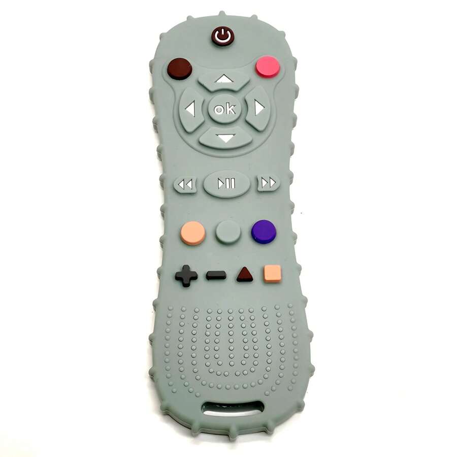 Mordedor de silicona con Control remoto para bebé, guantes anticomer, pulsera para chupete, palo de dentición, juguetes para morder, 1/3 Uds. R48O - Verde - Ver 1