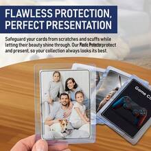 50pcs 3" X 4" Rigid Plastic Card Sleeves, Suitable For Baseball Cards, Sports Cards, Collectible Cards, And Trading Cards - Multicolor - View 5