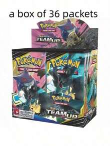 pokemon Bộ bài Pokémon TCG Booster Pack, phiên bản tiếng Anh, 1 hộp 360 lá, 1 gói 10 lá bài, dòng Sun & Moon, bộ mở rộng bài, bộ sưu tập bài, bài hiếm, đấu bài, trò chơi trên bàn, quà tặng ngày lễ, quà tặng tiệc tùng, quà Giáng sinh, quà tặng cho bạn cùng lớp - Nhiều màu - Xem 7