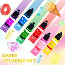 8 Colors Concentrated Liquid Food Coloring - Fluorescent Liquid Food Dye, Suitable For Baking, Decorating, Frosting, Cooking, Making Slime And DIY Crafts - Multicolor - View 4