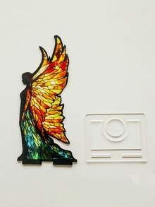 1pc Fantasy Fairy Design Decor, Butterfly Wing Art Desktop Display, Gothic Bohemian Style Home Decoration, Night Light Ambiance Decor, Vintage Window Decoration For Living Room, Bedroom, Study, Bookshelf, Office, Fireplace, Reading Corner, Library, Creates Cozy Reading Atmosphere, Home Decor, Housewarming Gift - Multicolor - View 7