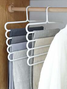 5-Tier Plastic Multifunctional Scarf Holder Rack, Non-Slip Scarf/Shawl Storage Organizer - Multicolor - View 11