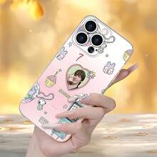 Música divertida y linda de Hoseok con temática rosa.funda de teléfono Fundas compatibles con ,Apple,VIVO,OPPO,,, y Honor.Fabricadas en silicona TPU,ofrecen protección contra golpes y caídas. - transparente - Ver 2