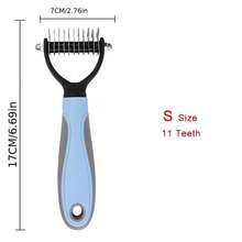 Double-Sided Knot Comb Pet Grooming Tool, Detangling Brush For Dogs And Cats - View 8