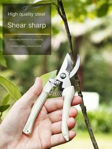 Pruning Shears, Full Set Of Gardening Scissors, Curved Head Fruit Picking Shears, Spring-Loaded Manual Tool Clippers - A - View 4