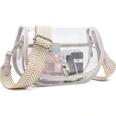 Clear Crossbody Bag Stadium Approved For Women Clear Bags For Stadium Events, Clear Purse For Concerts