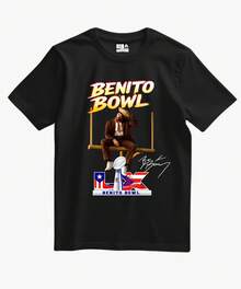 T-shirt personnalisé "Benito Bowl" (TOUTES TAILLES : S-2XL) - Noir - Voir 6