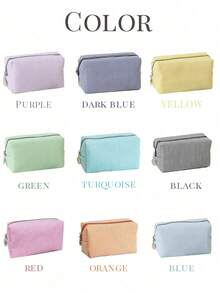 个性化伴娘化妆包，女士大容量网眼化妆包，伴娘礼物，化妆品收纳袋，刺绣字母洗漱包，刺绣化妆包，伴娘化妆包，伴娘礼物，女士礼物，个性化礼物，婚礼派对，礼物，新娘送礼会订婚礼物，休闲都市风 - 彩色 - 查看 8