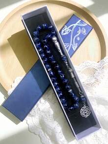 1pc 33 Beads 10mm Muslim Prayer Beads Tasbih Rosary Bracelet, High Quality Gift Box Packaging, Ideal For Halloween, Christmas Gifts - Multicolor - View 9