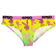 Playboy Pink And Green  Geo Mesh Bikini Panties - 彩色 - 查看 7
