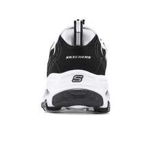 Skechers 男士 D'LITES 熊猫复古厚底运动鞋，缓震厚底，休闲运动鞋，2026 春季新款 232667-BKW - 黑與白 - 查看 9