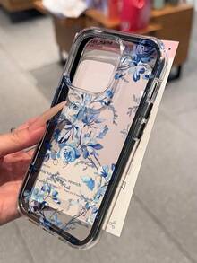 2pc Shiny Blue Peony Flower Pattern Waterproof Anti-Fall Anti-Slip Soft Phone Case Cover Compatible With Apple 17/16/16Pro/16Pro Max/16PlusFOR-YOUR-BELOVED-PHONE Christmas Gifts Christmas Gifts - Kiểu 6 (1 cái) - Xem 4