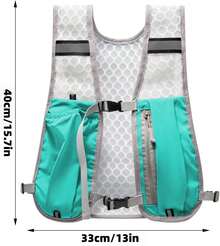 1PC Outdoor Sports Multifunctional Storage Bag, Lightweight Running Backpack With 500ml Water Bottle Pocket, Reflective Hydration Phone Pack, Breathable Anti-Slip Chest Pack For Women Men Running Cycling Marathon Camping.Mini Backpack,Backpack,Hiking Backpack,Backpack Purse For Women,Glowmode,Glowmode Bag,Tactical Gear,Running Vest Women,Gym Backpack,Gym Bags,Gym Bag,Travel Backpack,Running Vest. - 薄荷藍 - 查看 3