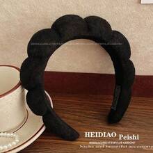 1条女士发带，秋冬云朵设计宽发带，高冠新款，防滑洗脸发夹成人发饰 - 彩色 - 查看 14