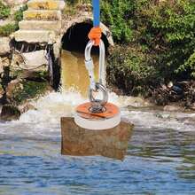 550 LB Fishing Magnet Kit Strong Pull Force With Rope & Carabiner, Gloves  UK - 550LB - View 2