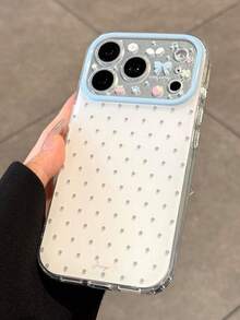 Cute Candy Color Polka Dot Jelly Color Lens Protection Phone Case For IPhone 17 Pro Max, 17 Pro, 17, Adorable Anti-Fall Protective Cover - White - View 5