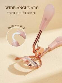 透明粉色手柄玫瑰金睫毛夹，高端果冻质感手柄，高品质手动便携睫毛夹，随时随地打造卷翘睫毛，美妆工具，适合家庭和商业用途，也适合分销，方便旅行携带，价格实惠的美妆工具，廉价美妆工具，美妆配件，价格亲民，女士礼物，送给她的礼物，情人节礼物 - 粉色 - 查看 5