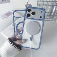 Far-View Blue Magnetic Case For IPhone | Clear Back Case With Magnetic Ring & Shockproof Protective Cover - Far Peak Blue - View 6