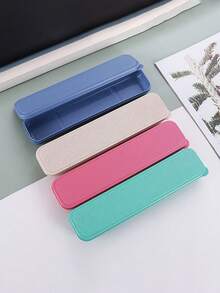 Hộp đựng dao nĩa bằng rơm, Bộ dao nĩa du lịch xách tay, Dũa móng tay, Cọ trang điểm, Dao, Nĩa, Thìa, Đũa, Hộp đựng bút chì, Hộp đựng có nắp đậy, Bộ dao nĩa du lịch, Hộp đựng dao nĩa cỡ lớn - Nhiều màu - Xem 5