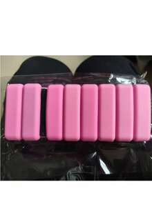 1件套可调节硅胶腕踝负重带，防水力量训练健身器材，适用于跑步、健身房、瑜伽、游泳 - 黑橙色 - 粉色 - 查看 8