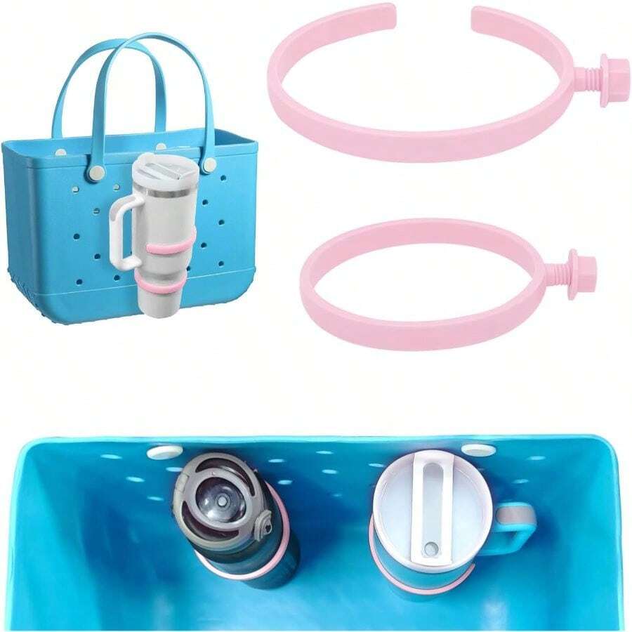 2 Pcs Cup Holder 30oz And 40oz Bottle Accessories, Compatible With Bogg Bags And Simply - C - 查看 1