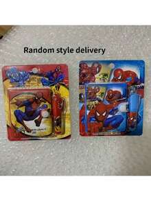2pcs/Set Spider Man Themed Stationery Set, Notebook+Ballpoint Pen Combination, School Season Gift, Boy's Birthday Party Souvenir, New Year's Gift, Valentine's Day Gift, Easter Gift - Multicolor - View 6