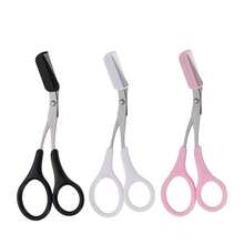 1 Set de Tijeras para Cejas de Acero Inoxidable, Recortador de Cejas, Herramientas de Maquillaje Pequeñas Tijeras - Color aleatorio - Ver 2
