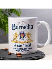 1pc, 11Oz Amusing Ceramic Coffee Cup - "So What!They Already Know How I Get, Why Invite Me?"Humorous And Ironic Design, White With A Boracha Beer Bottle Illustration, Ideal Gift For Coffee Enthusiasts - Hồng - Xem 6