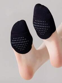 4 Pairs Women's Non-Slip Forefoot Invisible Thin Half-Toe Socks, Low-Cut Casual Socks, Summer - Multicolor - View 2