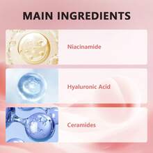 SUMIFANG 烟酰胺亮肤精华液，控油细致毛孔，淡化色斑，夜间修护面部精华，高纯度烟酰胺（维生素B3衍生物），增强皮肤屏障，减少干燥和泛红，改善肌肤光滑度和弹性 - 黃瓜 - 查看 6