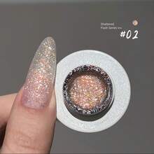 MIANEL 12ml 闪亮碎钻亮片凝胶指甲油 2026 新款碎钻美甲凝胶 美甲沙龙专用美甲用品 白色美甲 绿色美甲 情人节美甲 春季美甲 指甲胶 美甲艺术 - 彩色 - 查看 5