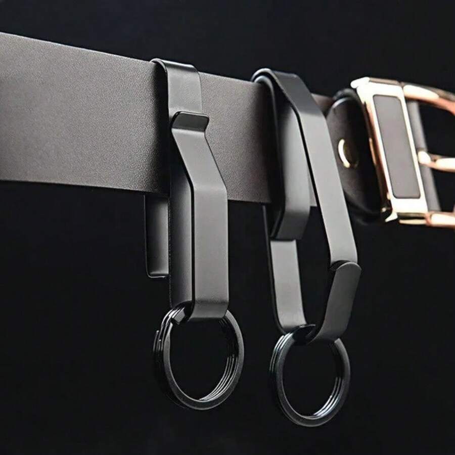Stainless Steel Waist Hanging Car Key Buckle Key Clip Belt Buckle Outdoor Buckle Keychain - one-size - View 1