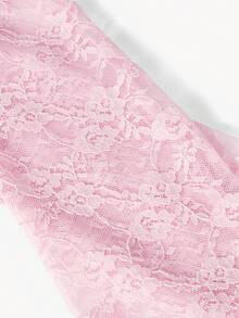 Opalesca 1 件女士玫瑰花朵蕾丝晚礼服长袖罩衫万圣节配饰冬季手套情人节 - 粉色 - 查看 7