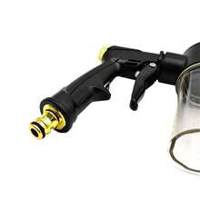 GOUN HOSE 1件高壓洗車水槍，家用洗車工具，金屬伸縮桿附橡膠塗層，手持式園藝灌溉 - 查看 4