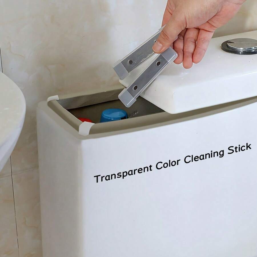 4pcs Magnetic Toilet Cleaner, Chemical-Free, Stain-Free - Black - View 1