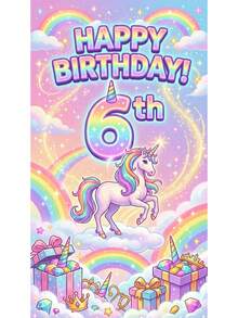 Fondo de banner de fiesta de cumpleaños con tema de Frozen, impresión de patrón de castillo, adecuado para el 1er cumpleaños, decoración del hogar para fiesta de cumpleaños - A - Ver 26