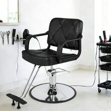 Artist hand Hydraulic Salon Chair For Hair Stylist Tattoo & Spa Equipment - 黑色 - 查看 6