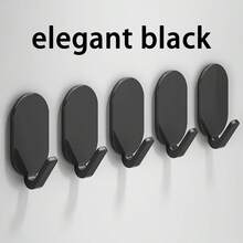 5pcs No-Drill, Multi-Functional Modern Hooks Are Perfect For Hanging Towels, Bathrobes, Keys, Umbrellas, Kitchen Utensils, And More. Suitable For Bathroom, Living Room, And Kitchen Storage. - Multicolor - View 15