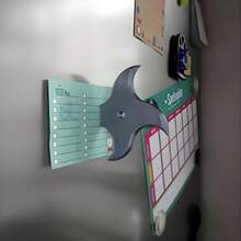 1pc Creative Cartoon Knife Shaped Magnetic Refrigerator Sticker, Comes With 3D Interesting Axe And Shuriken Decorations, Unique Fun Home Decor Gift Suitable For Iron Surfaces Like Home, Office, Refrigerator, Storage Cabinet - Multicolor - View 12