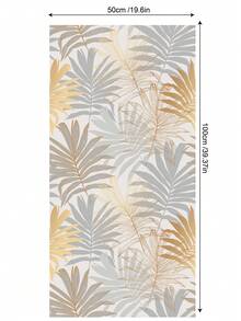 ihomeli Tropical Foliage Print Static Cling Window Film, Rustic PVC Privacy Glass Covering, Frosted Glass Sticker, Self-Adhesive & Semi-Transparent - Multicolor - View 11